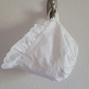 Janie and Jack Baby Girl Bonnet 3-6 months White